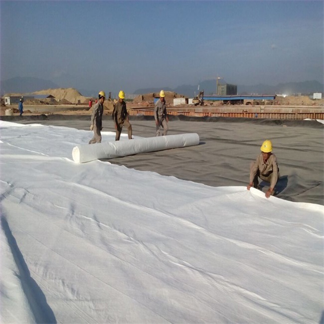 湖北咸寧市一公路鋪設(shè)我公司土工布工程案例